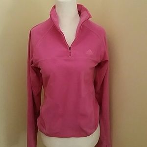 Adidas climawarm half zip fleece sweater Pink S